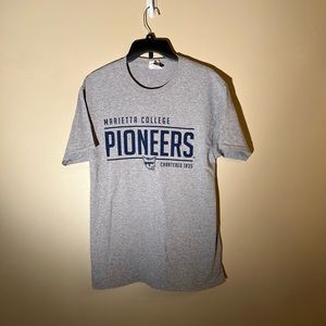 MARIETTA PIONEERS GRAY T SHIRT Size M